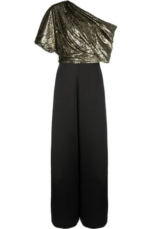 Amsale Jumpsuit de terciopelo