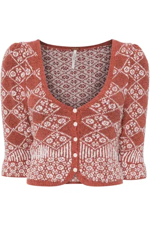 Free People Cárdigan con motivo floral