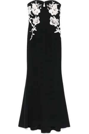 Elie saab Vestido strapless bordado