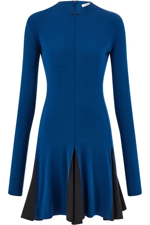 Salvatore Ferragamo Vestido skater con diseño color block