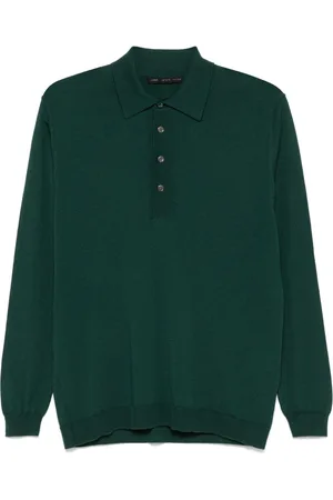 LOW BRAND Playera tipo polo de manga larga