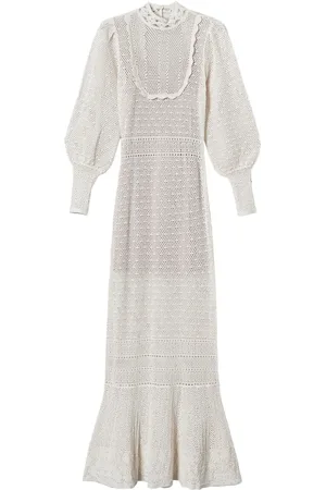 Twin-Set Vestido largo con diseño tejido