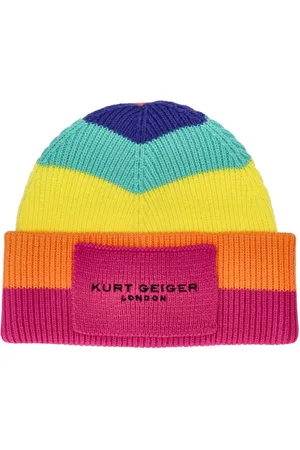 Kurt Geiger Gorro tejido de canalé KGL