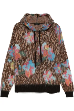 Roberto Collina Hoodie con motivo en jacquard