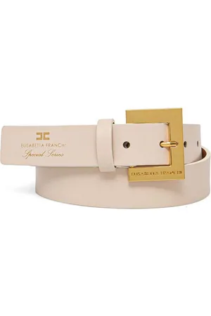 Elisabetta Franchi Cinturón con logo grabado