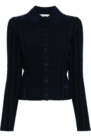 Maison Kitsuné Checked knitted shirt