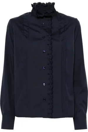 Maison Kitsuné Camisa con bordado artesanal