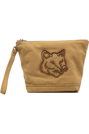 Maison Kitsuné Cartera con cierre y motivo Fox Head