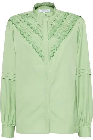 Maison Kitsuné Blusa con bordado artesanal