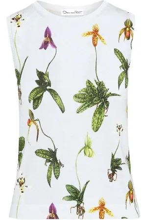 Oscar de la Renta Camiseta con estampado Orchid