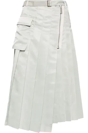 SACAI Falda plisada con cinturón