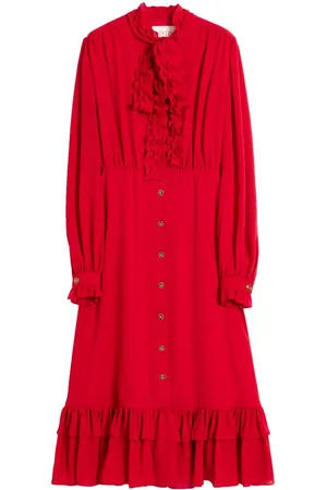 VALENTINO GARAVANI Vestido midi de georgette