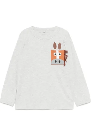 Stella McCartney Playera con caballo gráfico estampado