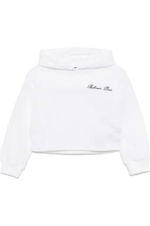 Balmain Hoodie con logo bordado