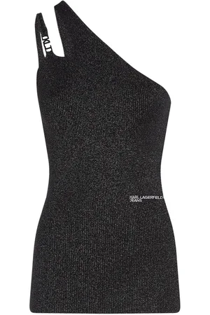 Karl Lagerfeld Top con placa del logo