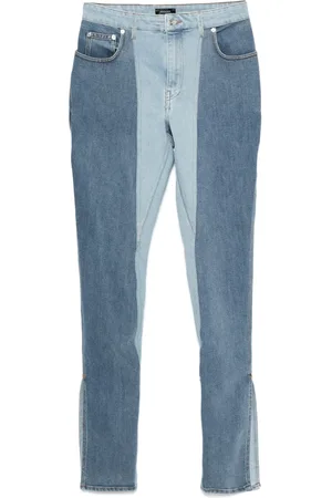 MUGLER Skinny jeans con diseño bicolor