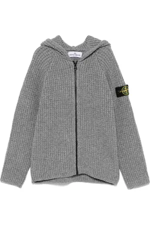 Stone Island Cárdigan tejido de canalé