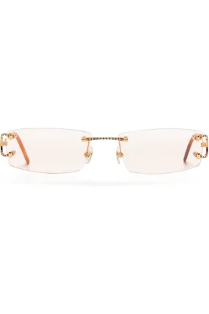 Cartier Lentes de sol sin armazón de archivo