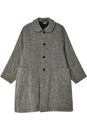 Comme des Garçons Abrigo con botones y motivo de espiga