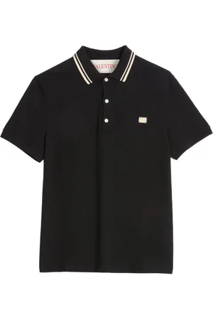 VALENTINO GARAVANI Playera tipo polo con parche VLogo