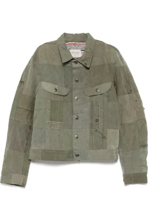 GREG LAUREN Chamarra trucker Army Scrapwork