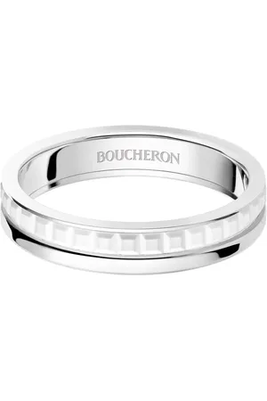 Boucheron Anillo de compromiso Quatre Double White Edition en oro blanco de 18kt