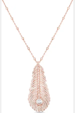 Boucheron Collar Plume de Paon en oro rosa de 18kt con diamantes