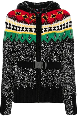 Moncler Cárdigan de crochet con capucha