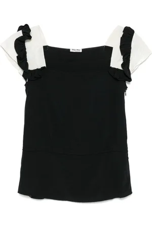 Miu Miu Top con volantes