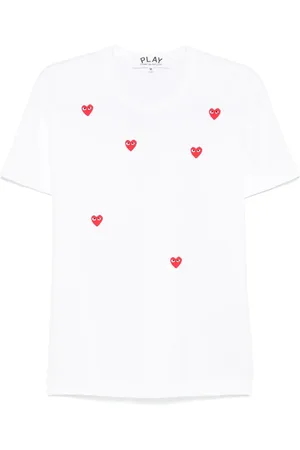 Comme des Garçons Playera con corazón estampado