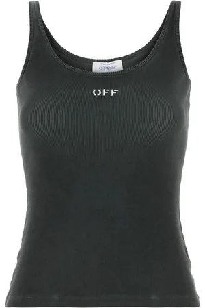 OFF-WHITE Top con logo estampado
