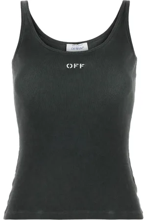 OFF-WHITE Top con logo estampado