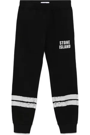 Stone Island Pants con logo estampado