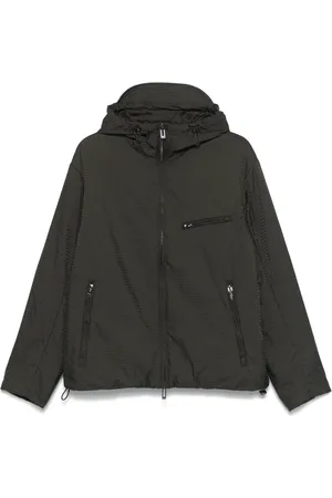 Emporio Armani Blusón con capucha y logo en jacquard