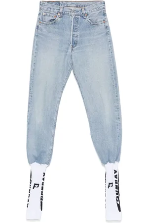 PROTOTYPES Jeans con tobillos de canalé
