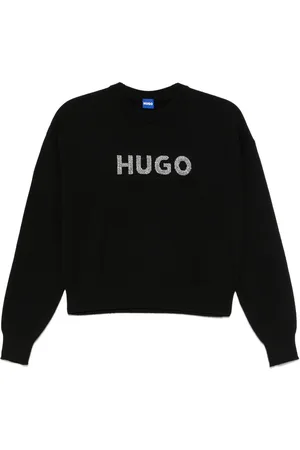 HUGO BOSS Suéter con logo en jacquard