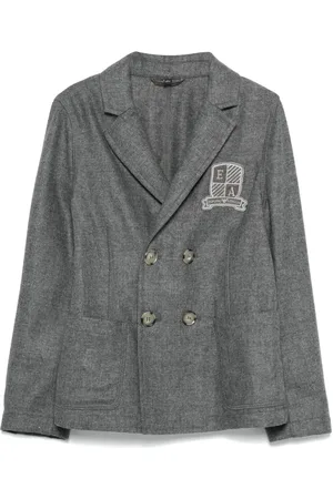 Emporio Armani Blazer con parche del logo