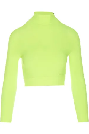 Balenciaga Top corto con cuello de tortuga
