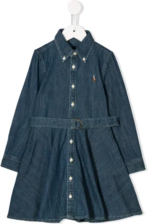 Ralph Lauren Vestido camisero de mezclilla con cinturón