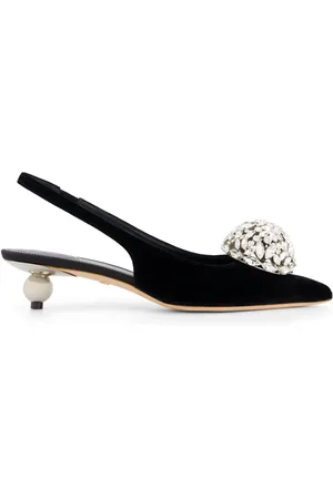 Giambattista Valli Zapatillas con detalles de cristal y tacón de 35mm