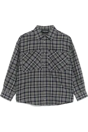 Emporio Armani Camisa con cuadros estampados