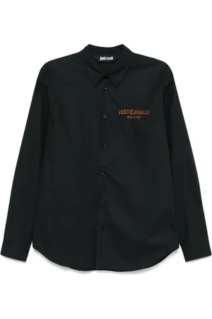 Roberto Cavalli Camisa con logo bordado
