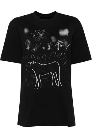 JNBY Playera con boceto estampado
