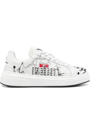 John Richmond Tenis con ilustración estampada