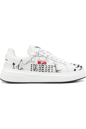 John Richmond Tenis con ilustración estampada