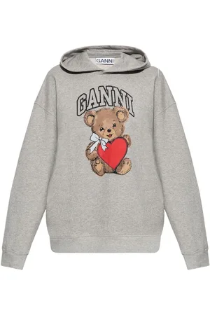 Ganni Hoodie con motivo Bear