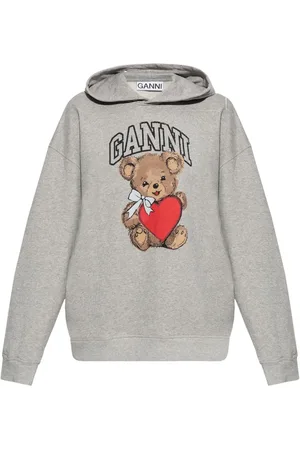 Ganni Hoodie con estampado gráfico
