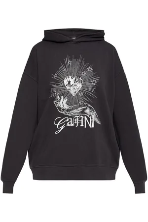Ganni Hoodie con estampado gráfico