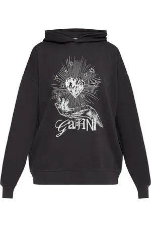 Ganni Hoodie con estampado gráfico