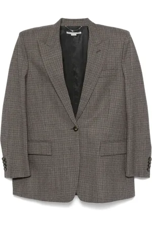 Stella McCartney Blazer con motivo de cuadros